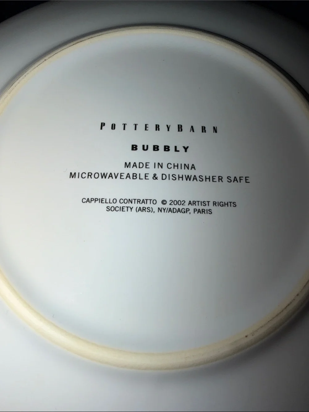 Pottery Barn Vintage Un Fournier Bubbly Cocktail Plates French Champagne Display